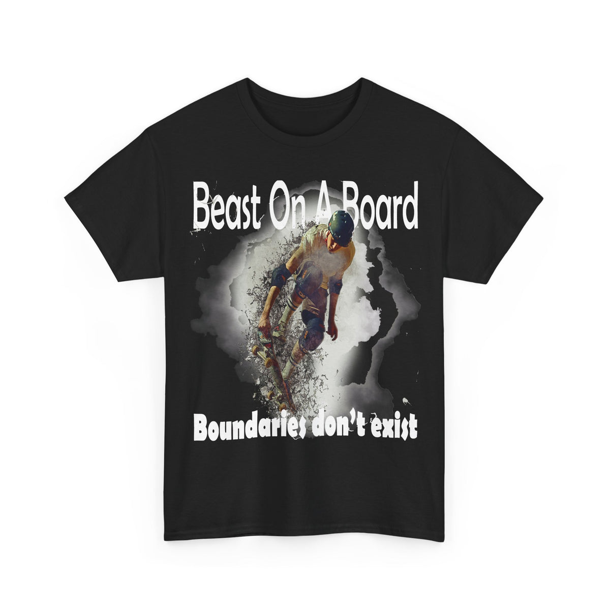 Beast on a Board - T-Shirt Wht Letters