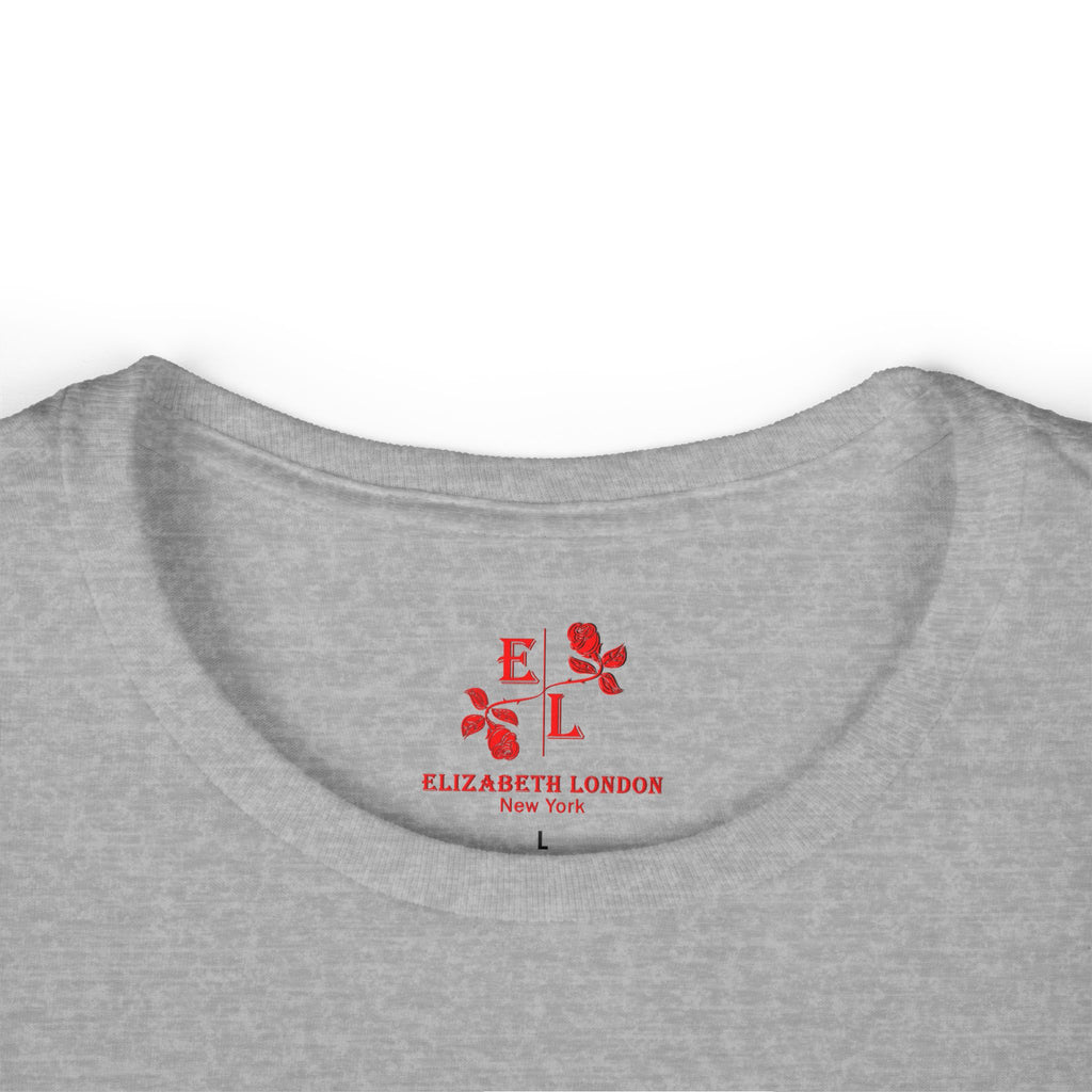 Elizabeth London™ Iconic Signature Rose Women’s Tee – Blush Petal