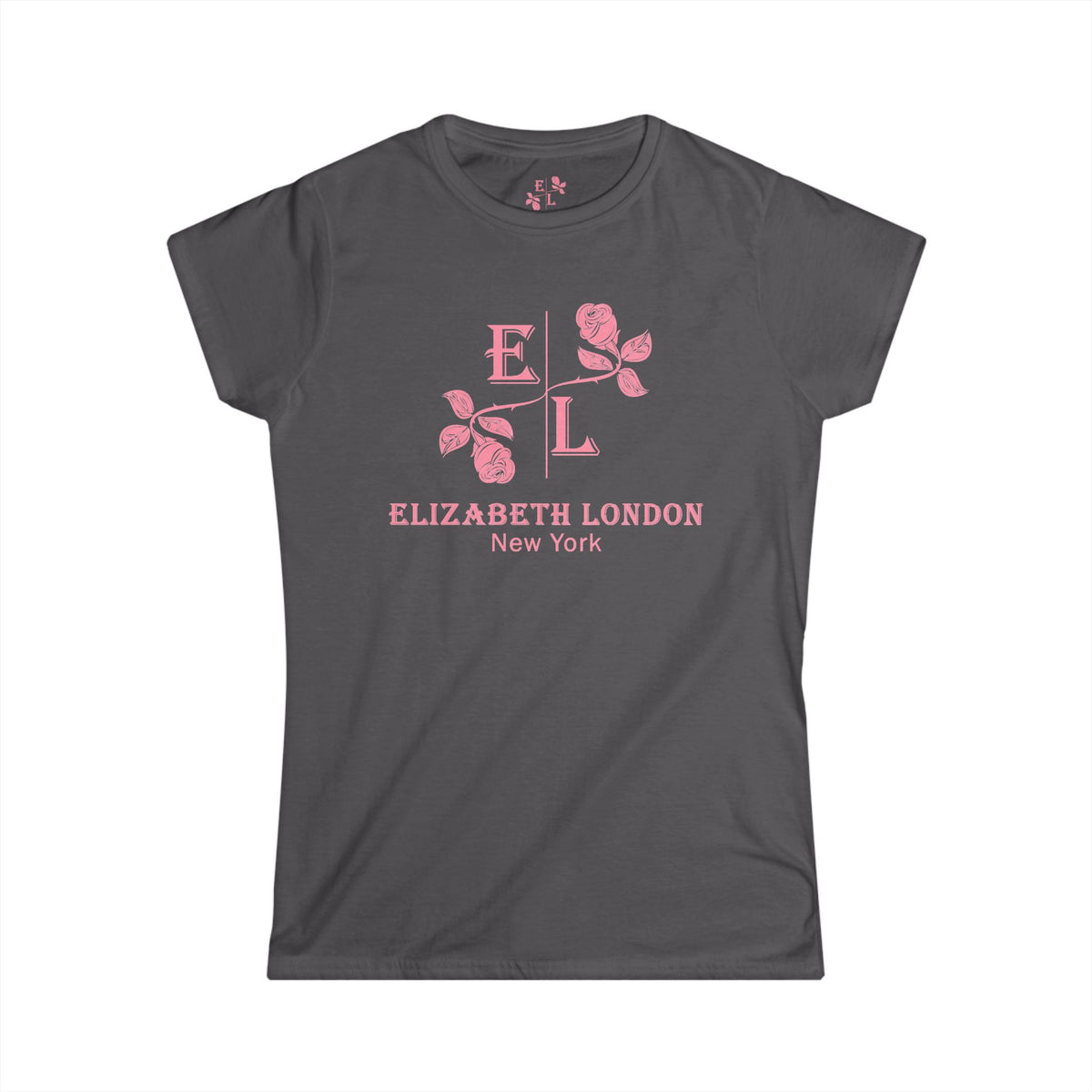 Elizabeth London™ Iconic Signature Rose Women’s Tee – Grand Garden