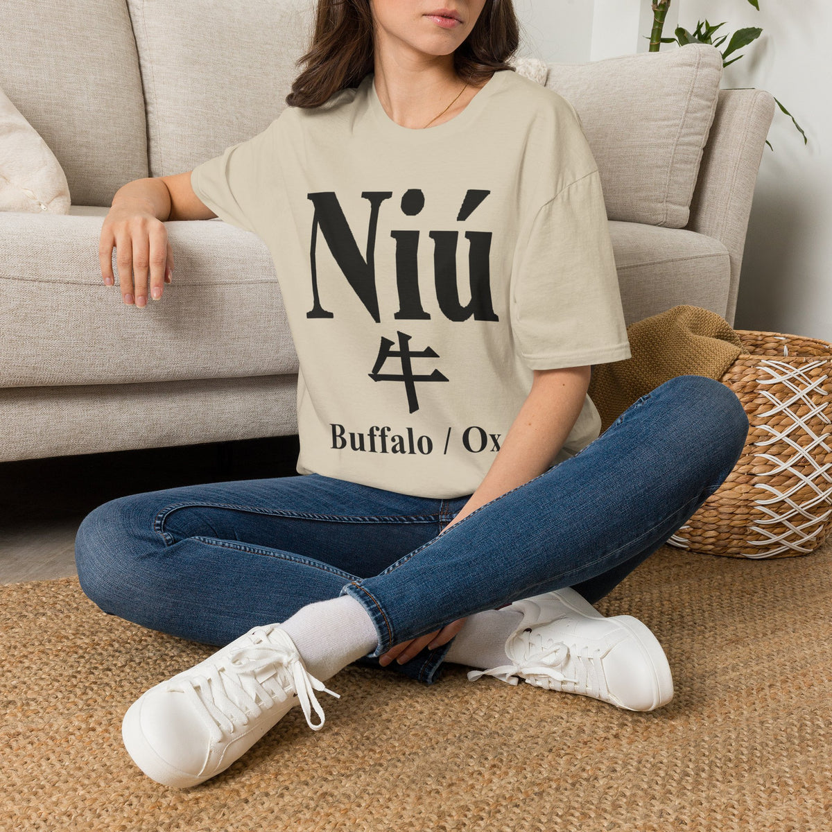 02 Buffalo/Ox — Typography Tee — Light Colors — English