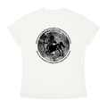 Sagittarius Monochrome Zodiac Slim-Fit Women’s Tee – White