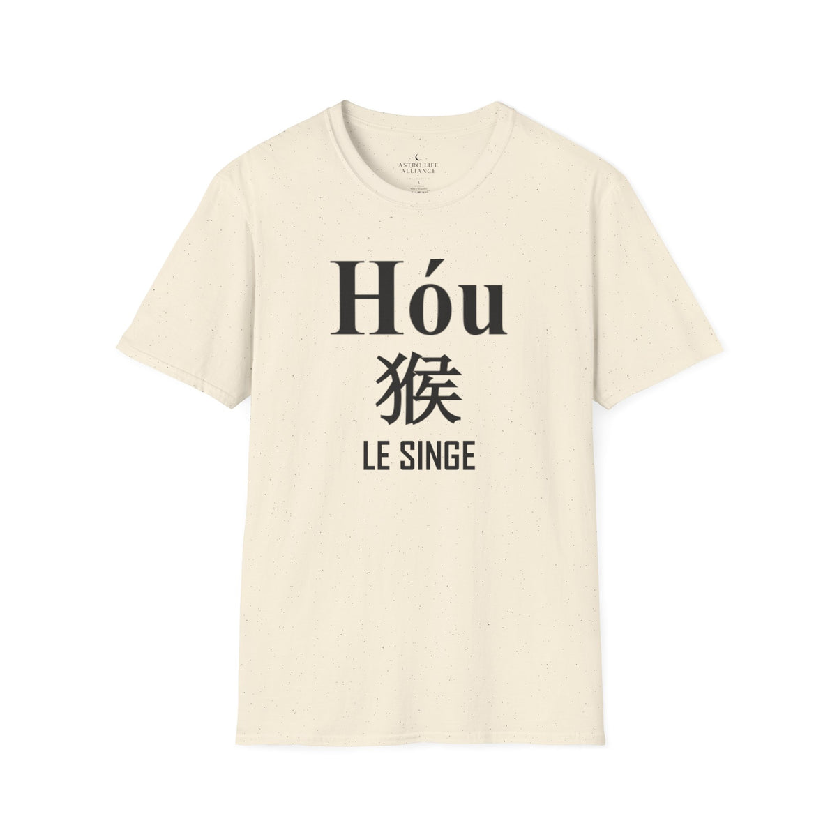 09 Singe — T-shirt Typographique — Couleurs Claires — Français