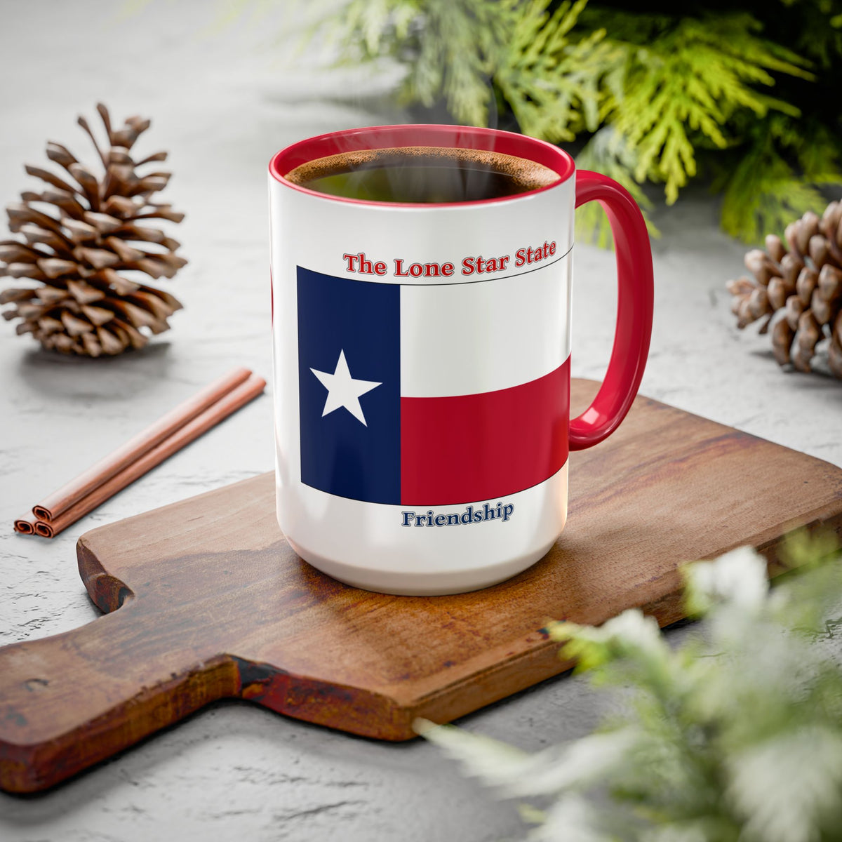 Texas State Pride Accent Mug — 28th State