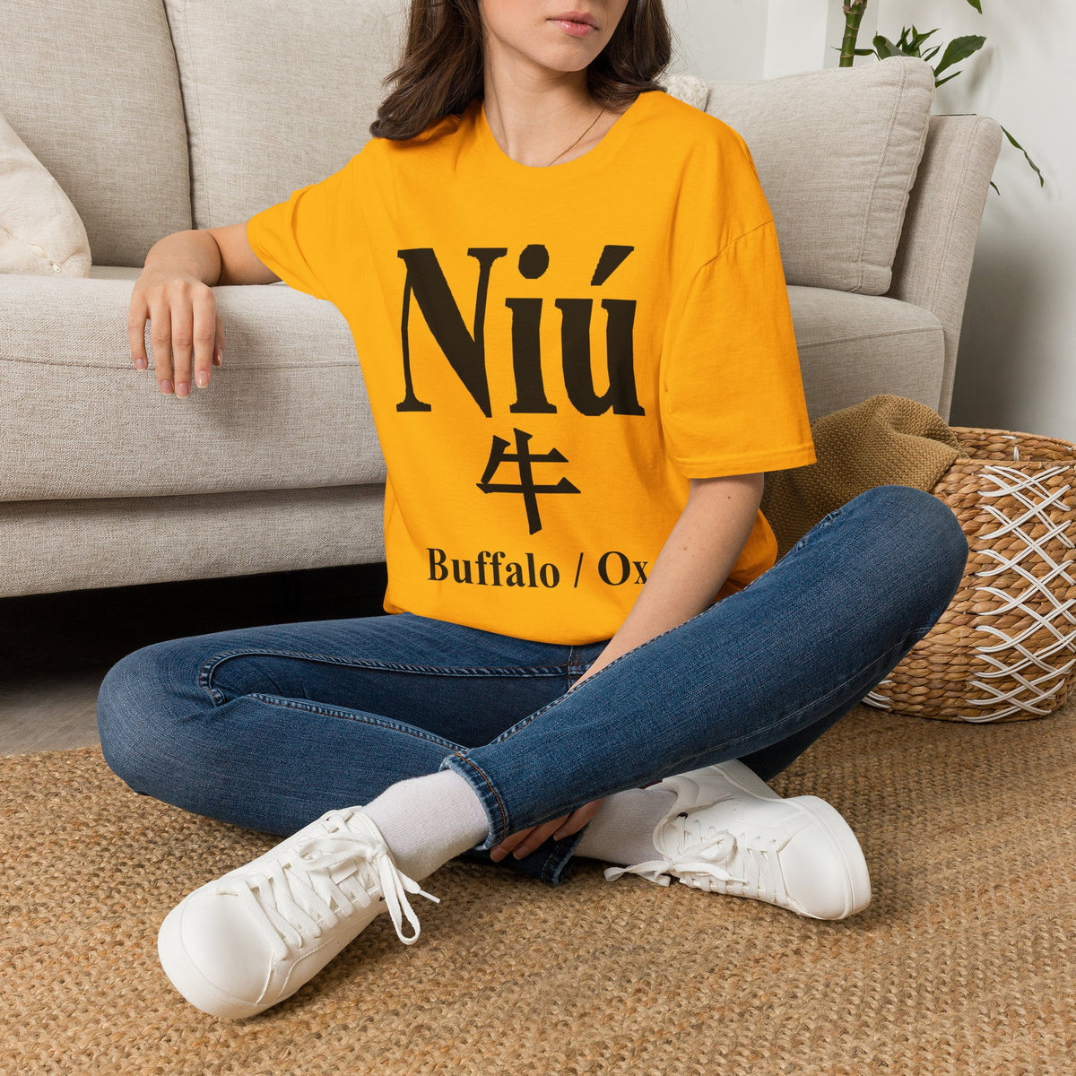02 Buffalo/Ox — Typography Tee — Light Colors — English