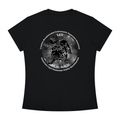 Leo Monochrome Zodiac Slim-Fit Women’s Tee – Black