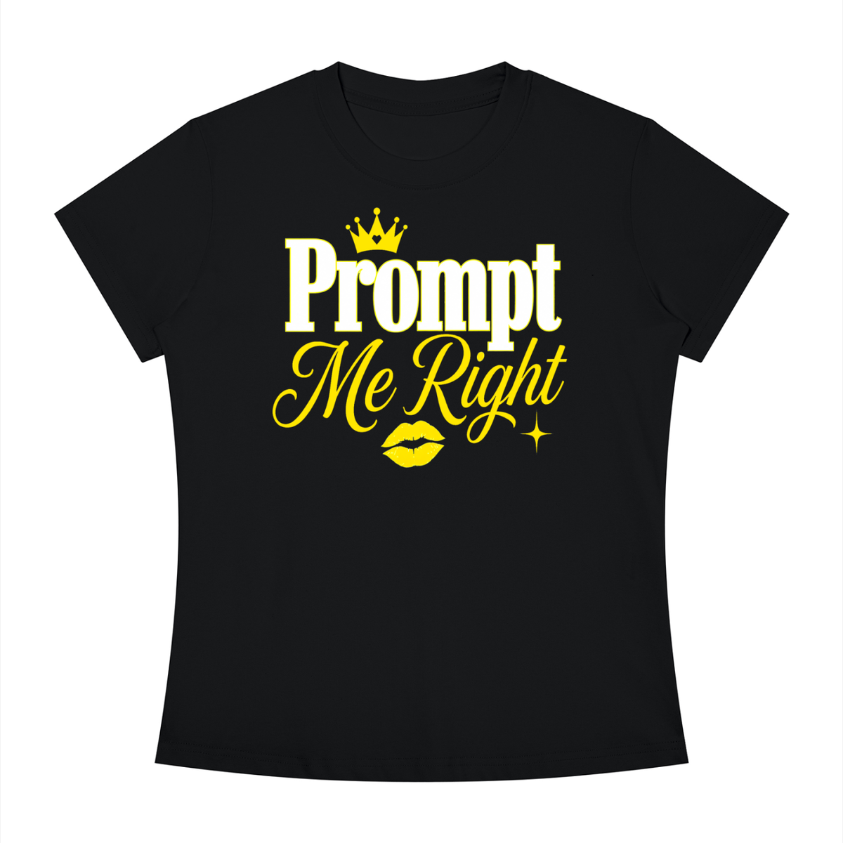 Prompt Me Right Slim-Fit Women’s Tee – Precision Mode Edition