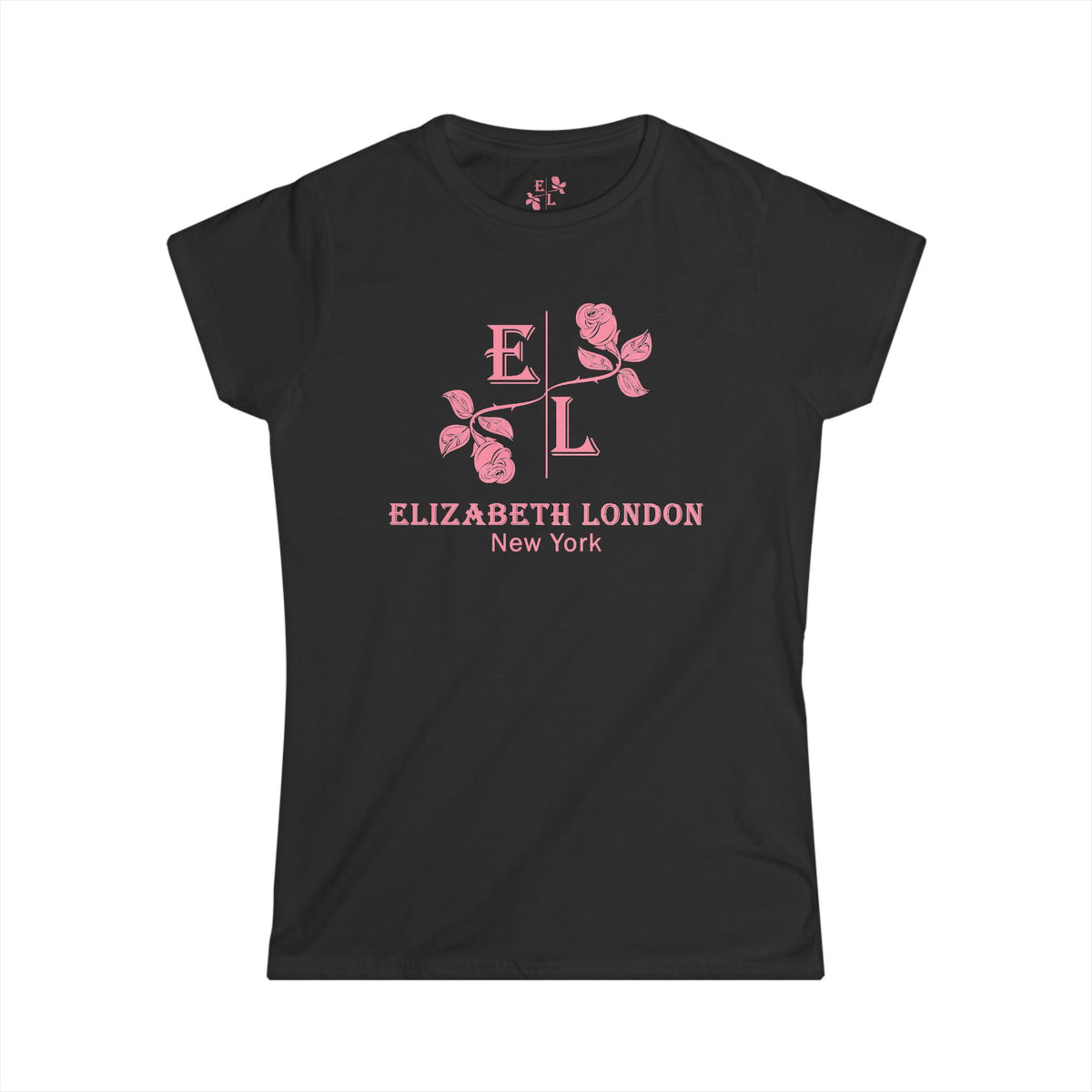 Elizabeth London™ Iconic Signature Rose Women’s Tee – Grand Garden