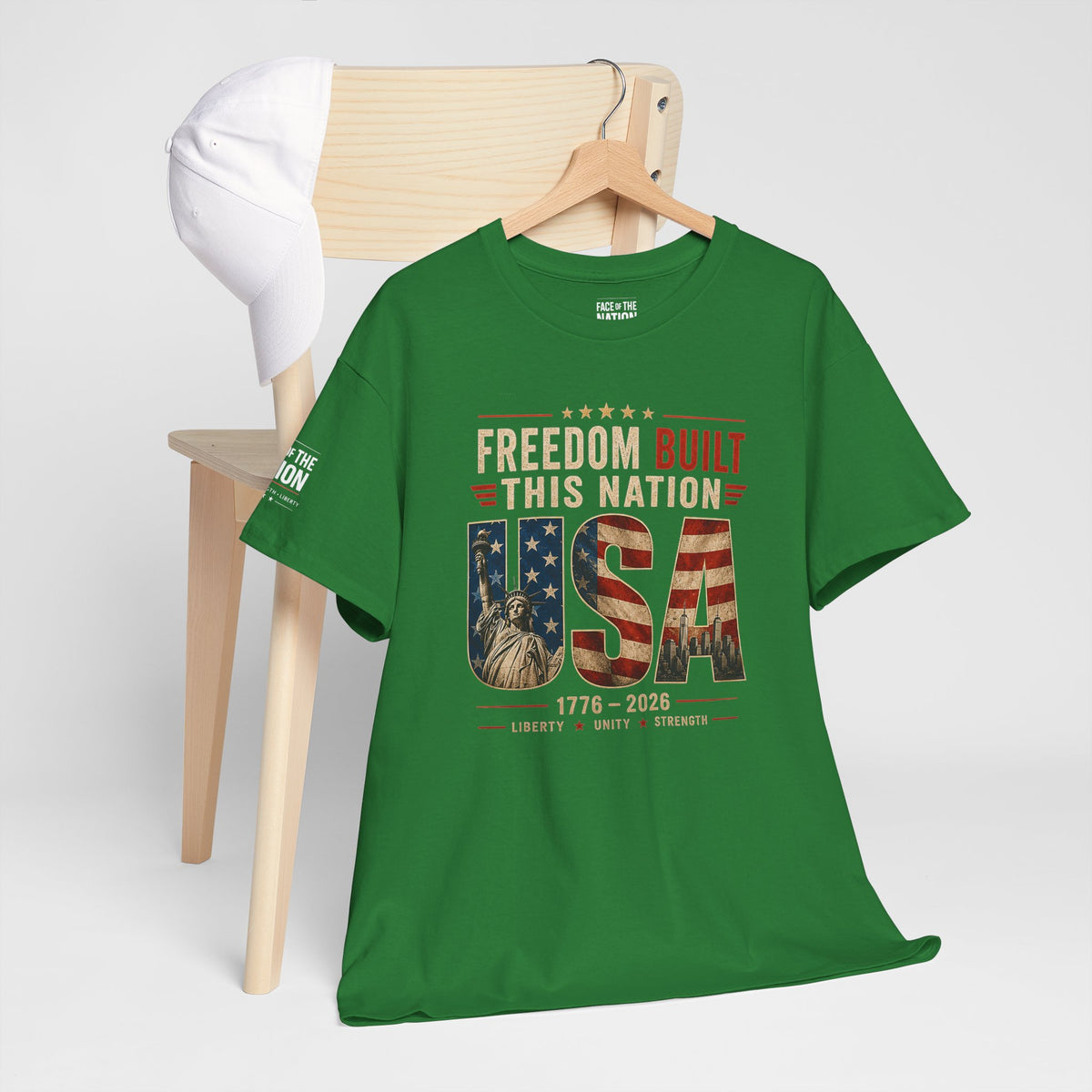 Freedom Built This Nation Heritage Tee