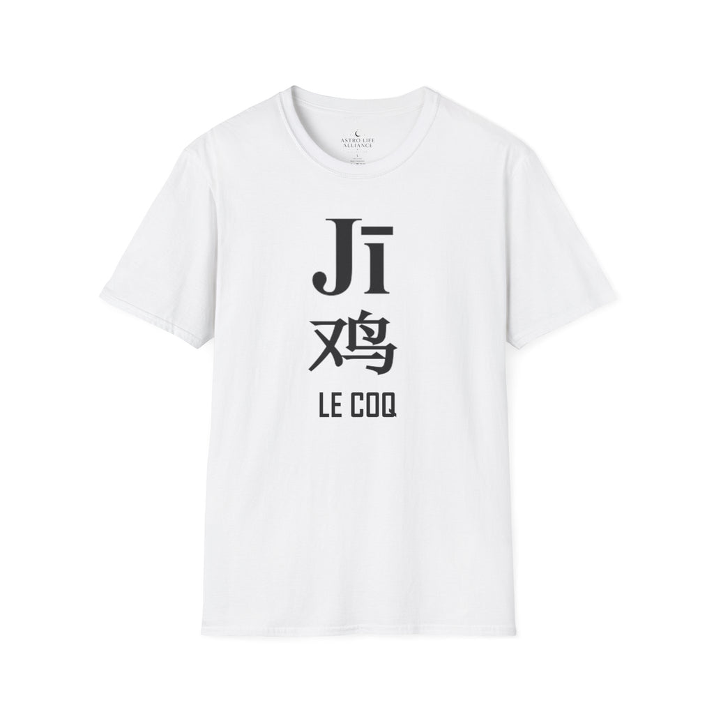 10 Coq — T-shirt Typographique — Couleurs Claires — Français