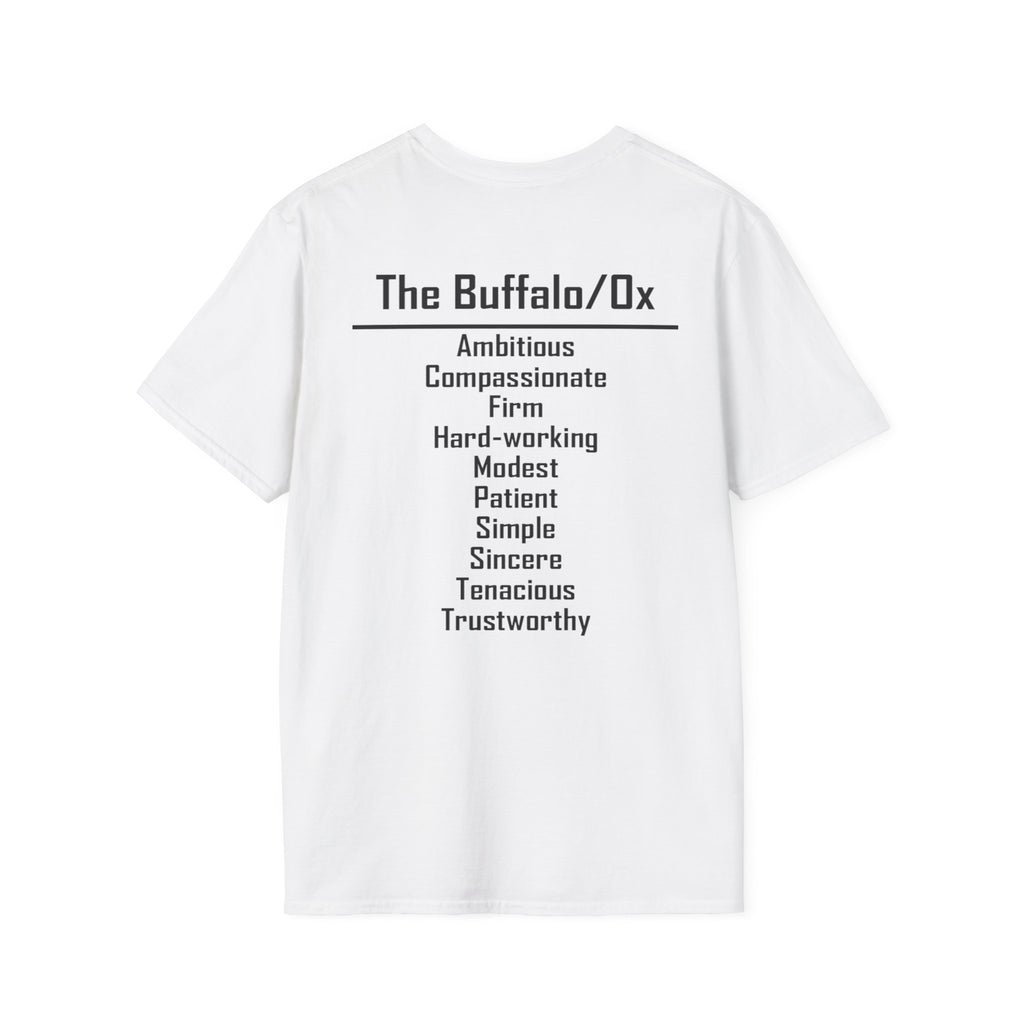 02 Buffalo/Ox — Typography Tee — Light Colors — English