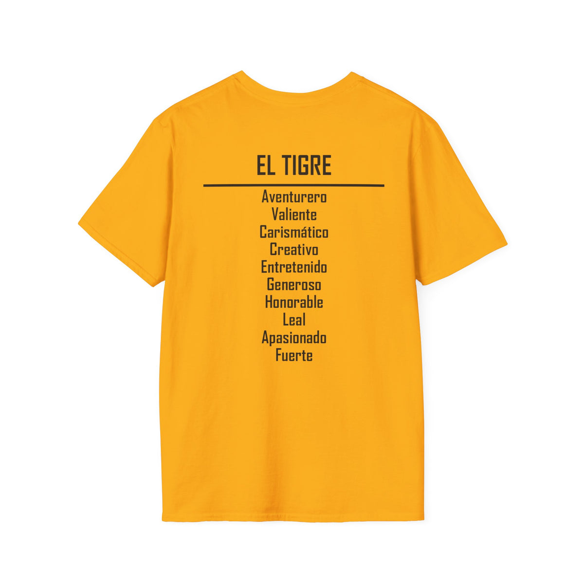 03 Tigre — Camiseta Tipográfica — Colores Claros — Español