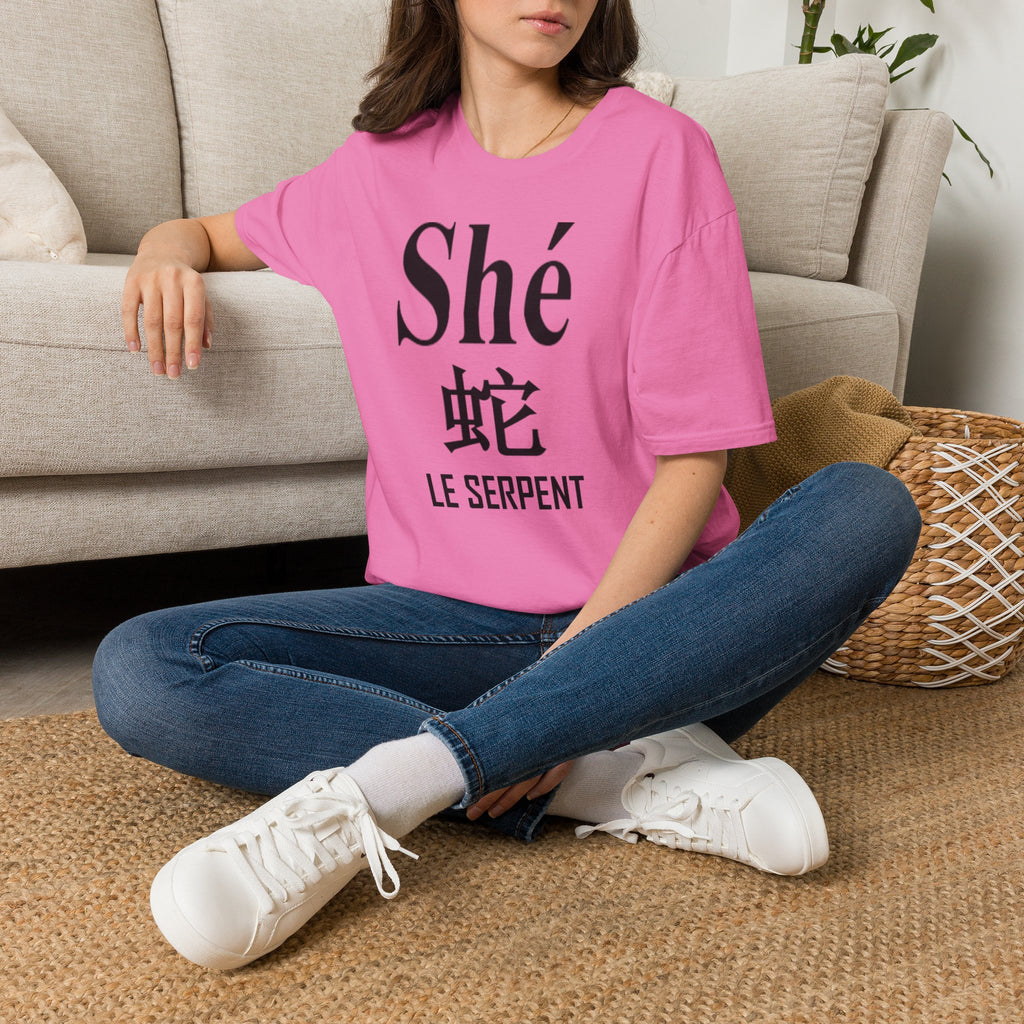 06 Serpent — T-shirt Typographique — Couleurs Claires — Français