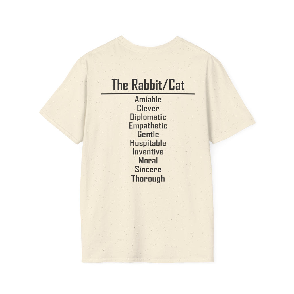 04 Rabbit — Typography Tee — Light Colors — English