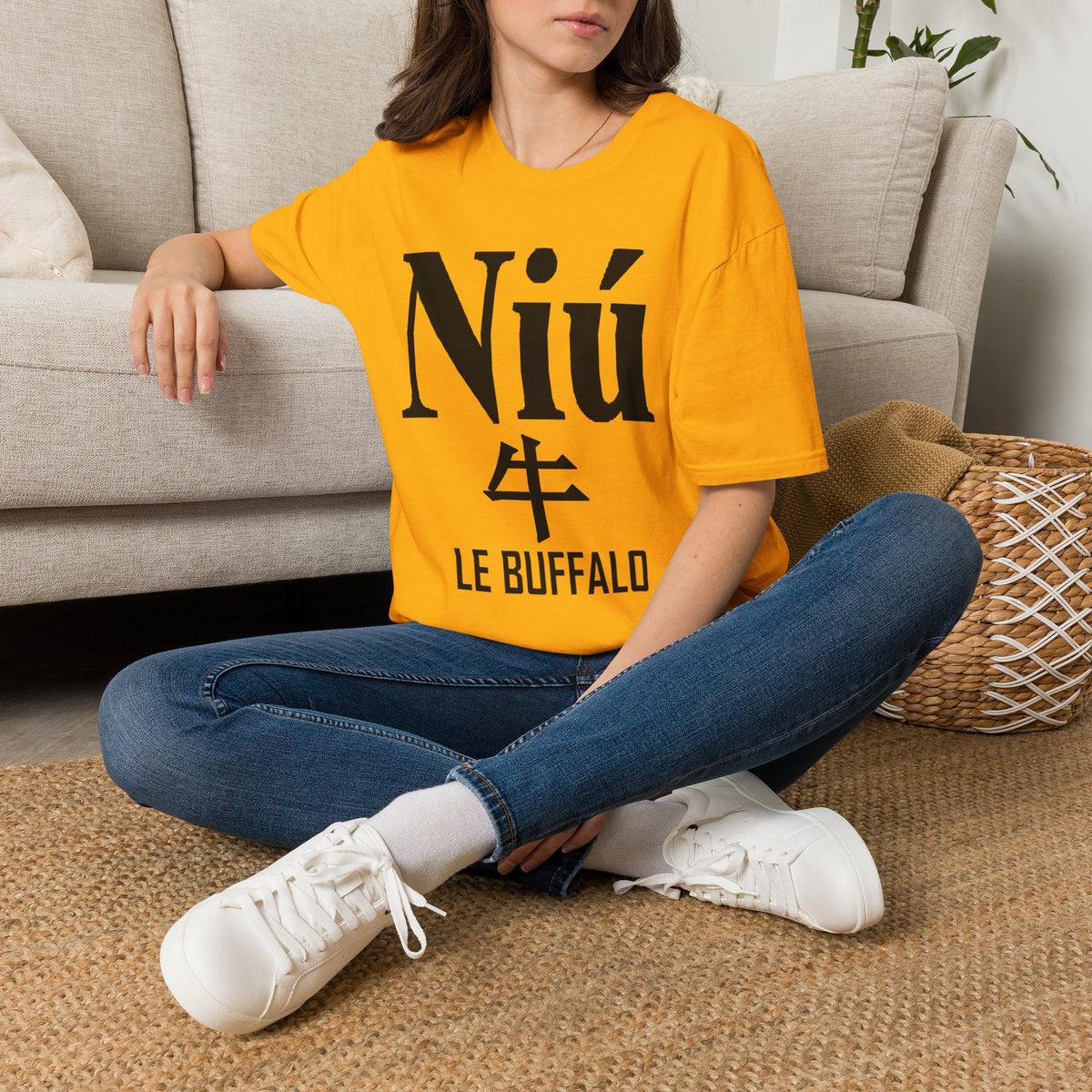 02 Buffle/Bœuf — T-shirt Typographique — Couleurs Claires — Français