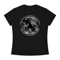 Capricorn Monochrome Zodiac Slim-Fit Women’s Tee – Black