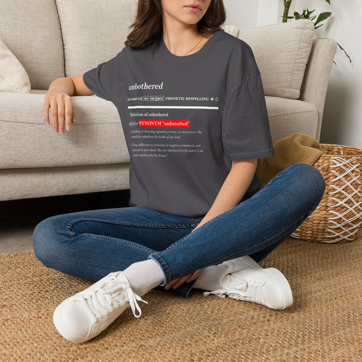 Unbothered Statement Unisex Softstyle Tee – Dark Jewel Tones