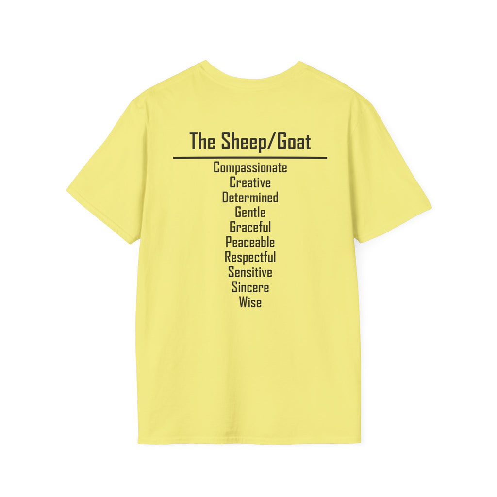 08 Sheep/Goat — Typography Tee — Light Colors — English