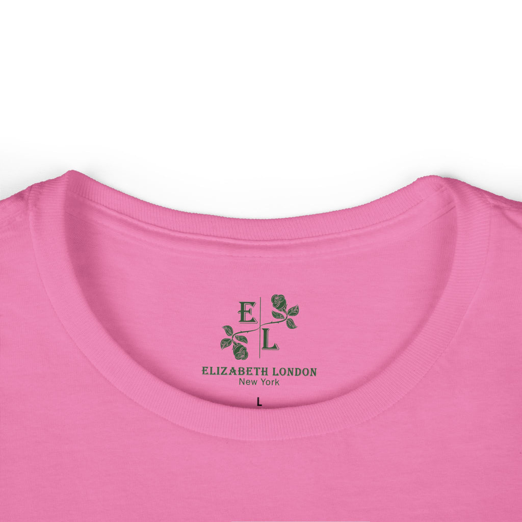 Elizabeth London™ Iconic Signature Rose Women’s Tee – Classic Rose