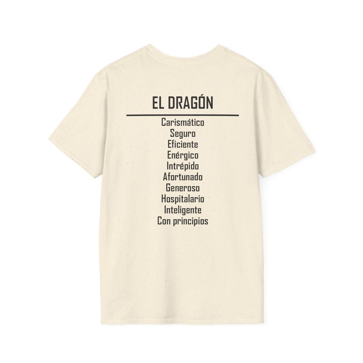 05 Dragón — Camiseta Tipográfica — Colores Claros — Español
