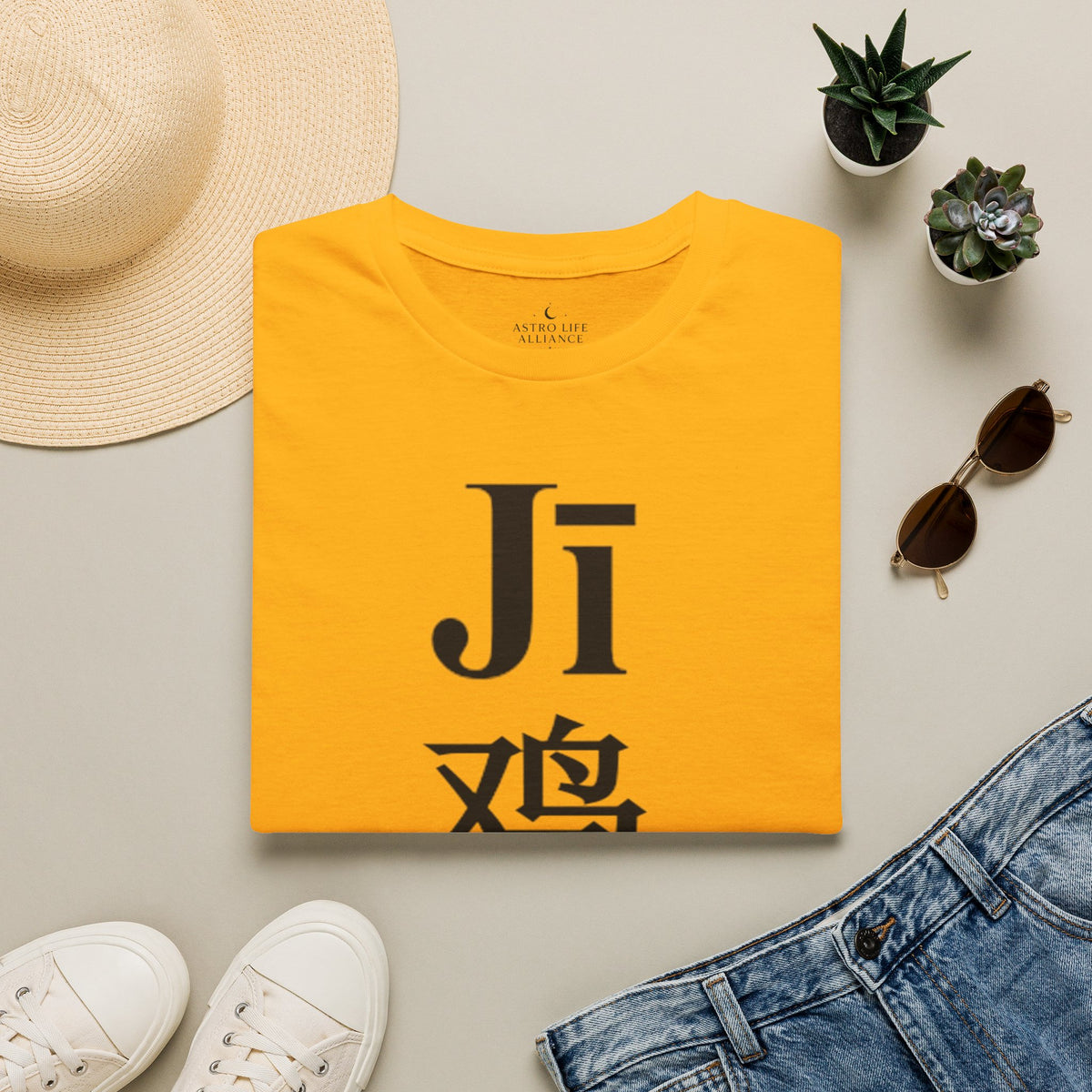 10 Coq — T-shirt Typographique — Couleurs Claires — Français