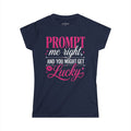 Prompt Me Right Women’s Tee – Pink Voltage Edition by J. Ahmad