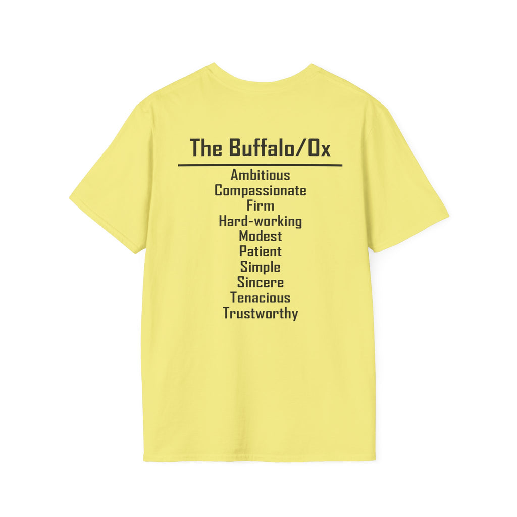 02 Buffalo/Ox — Typography Tee — Light Colors — English