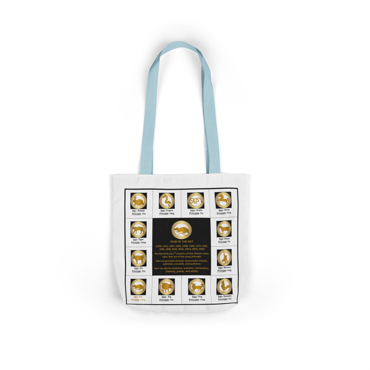 01 Rat — Chinese Zodiac Tote by Elizabeth London™
