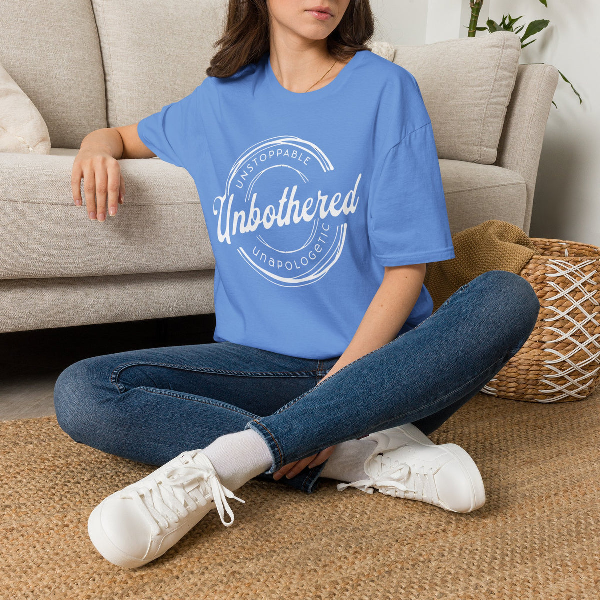 Unbothered Statement Unisex Softstyle Tee – Sunlit Colors