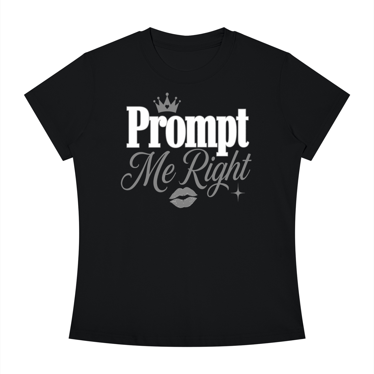 Prompt Me Right Slim-Fit Women’s Tee – Smart Reply Edition