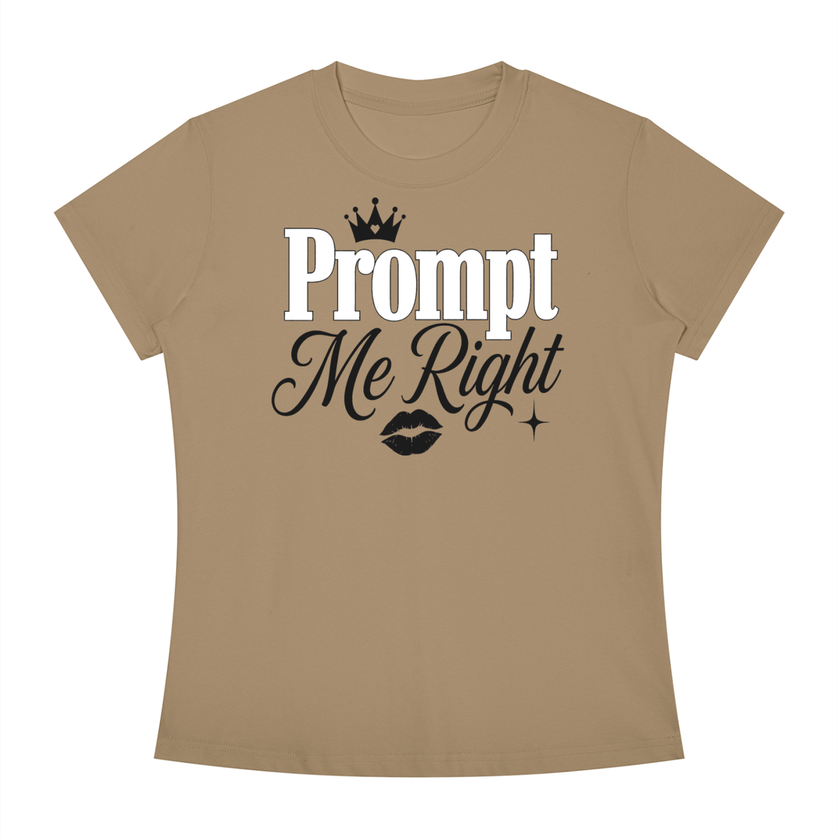 Prompt Me Right Slim-Fit Women’s Tee – Deep Context Edition