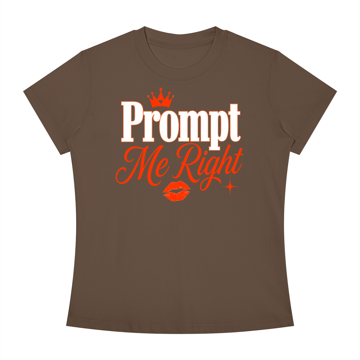 Prompt Me Right Slim-Fit Women’s Tee – Confident Output Edition