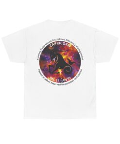 Alternative view of 10 Capricorn Unisex Heavy Cotton Tee - Small Z Sign