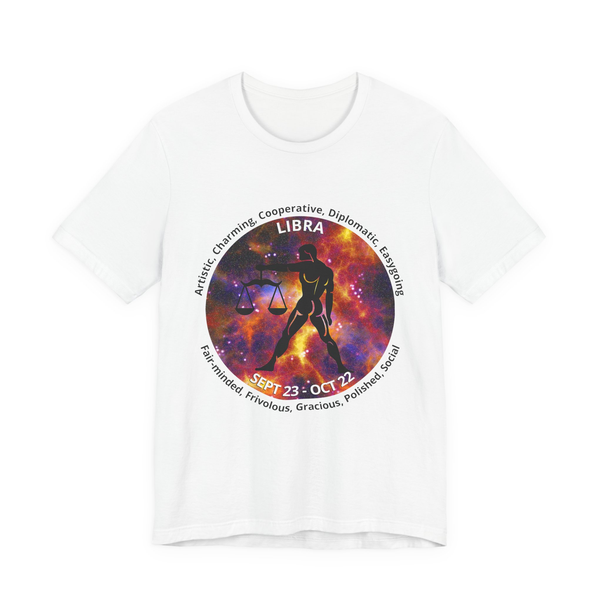 Astro Wht 07 Libra Unisex Tee