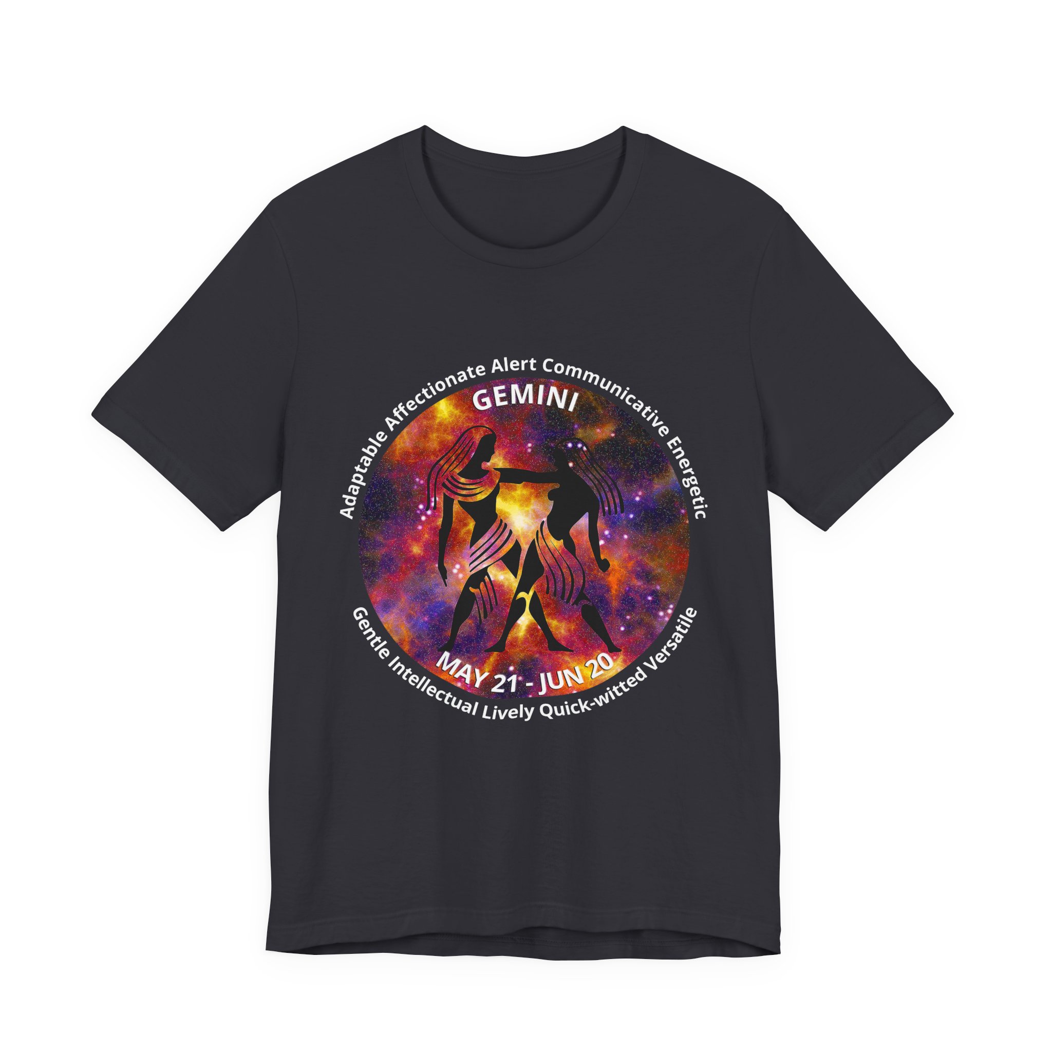 Astro Blk 03 Gemini Unisex Tee - Image 5