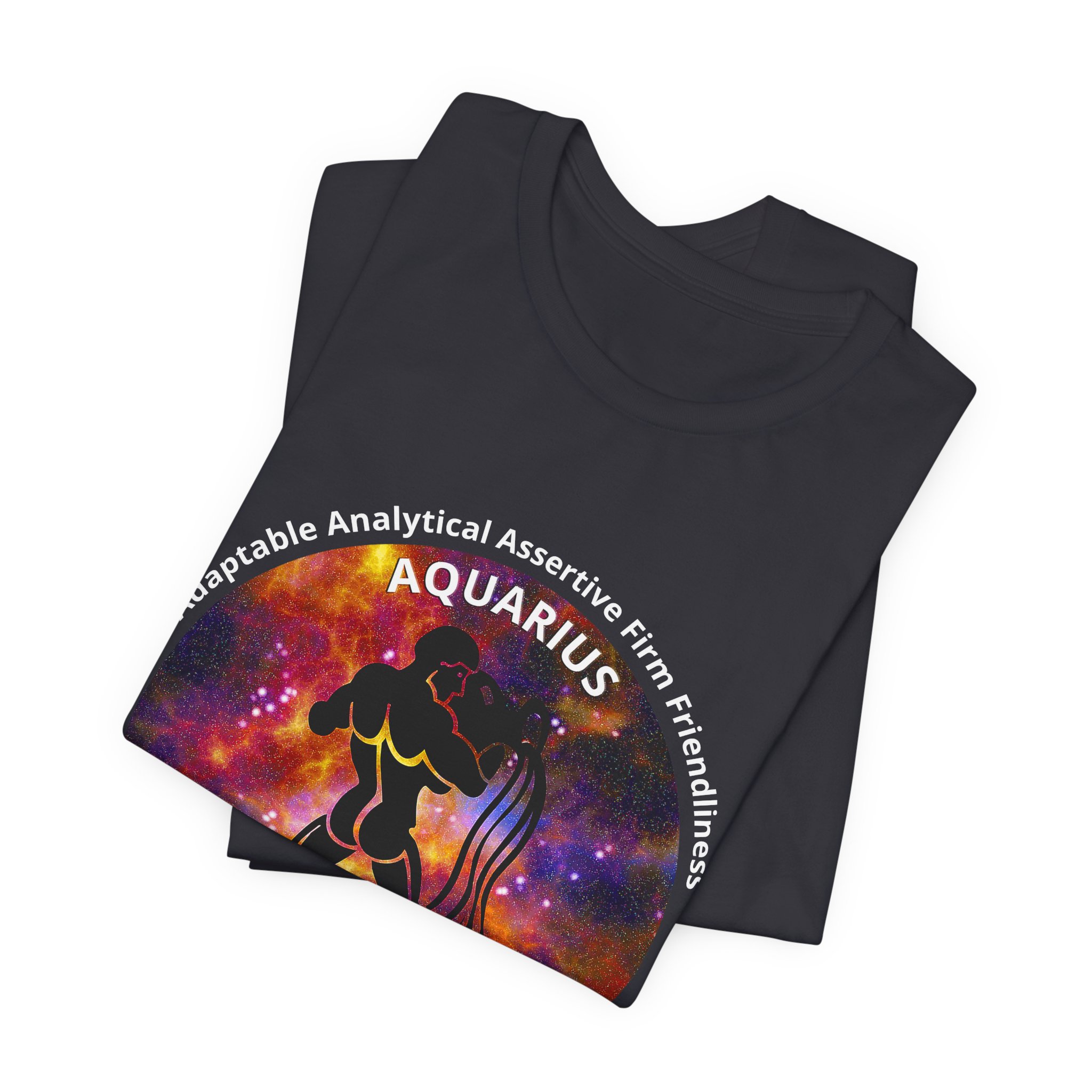 Astro Blk 11 Aquarius Unisex Tee - Image 7