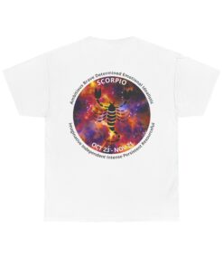Alternative view of 08 Scorpio Unisex Heavy Cotton Tee - Small Z Sign