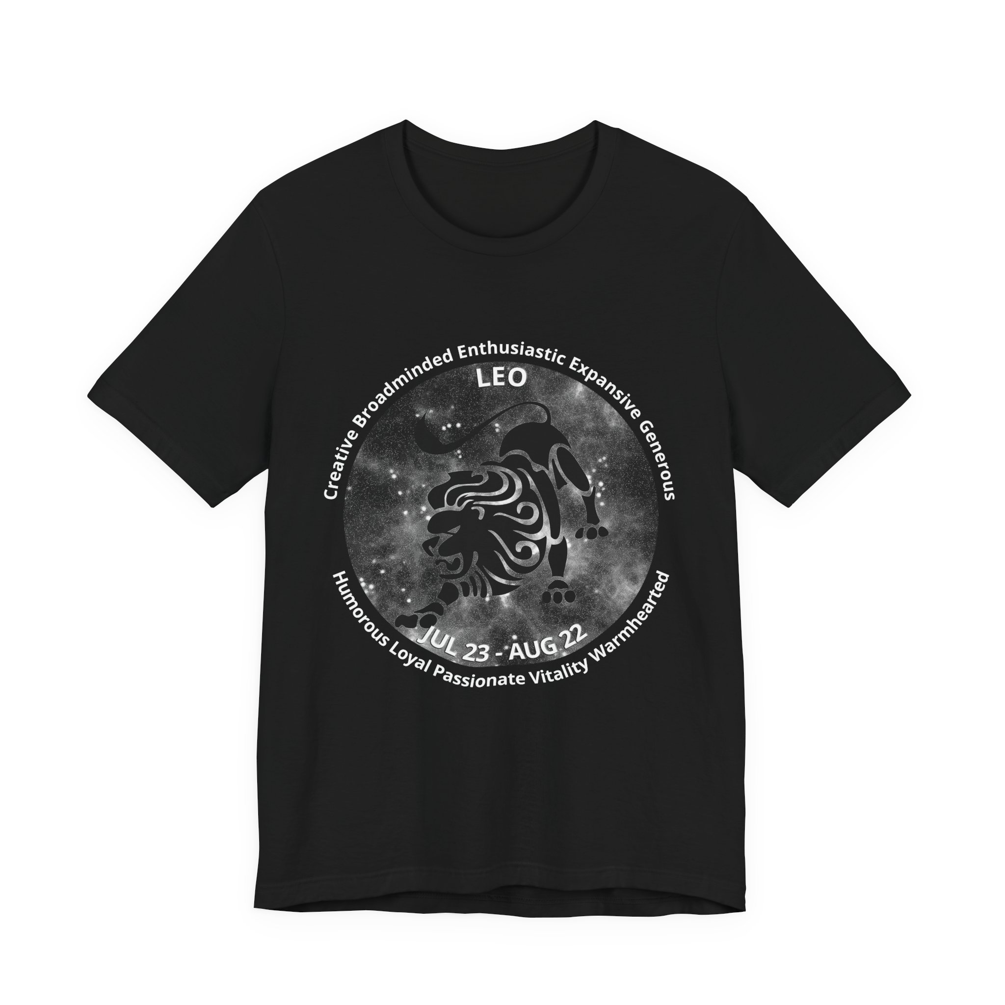 Astro Blk 05 Leo Unisex Tee (B&W)