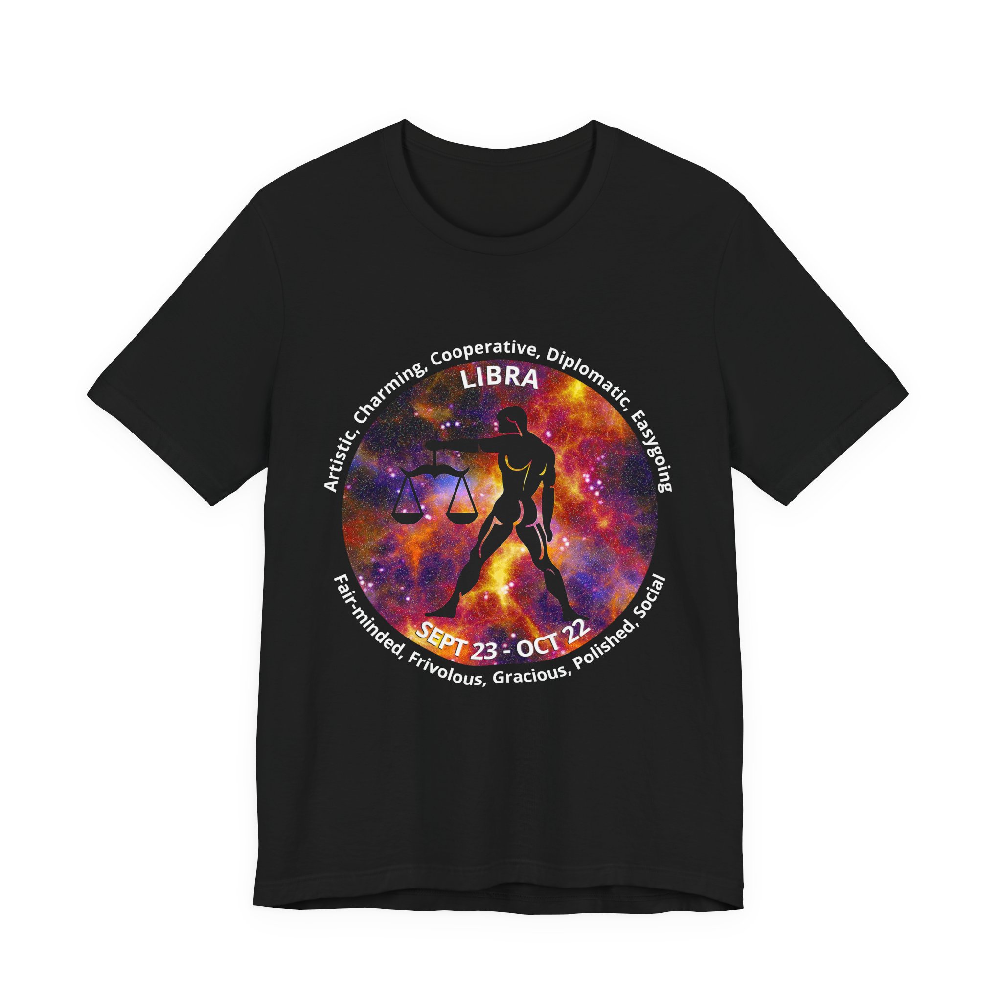 Astro Blk 07 Libra Unisex Tee