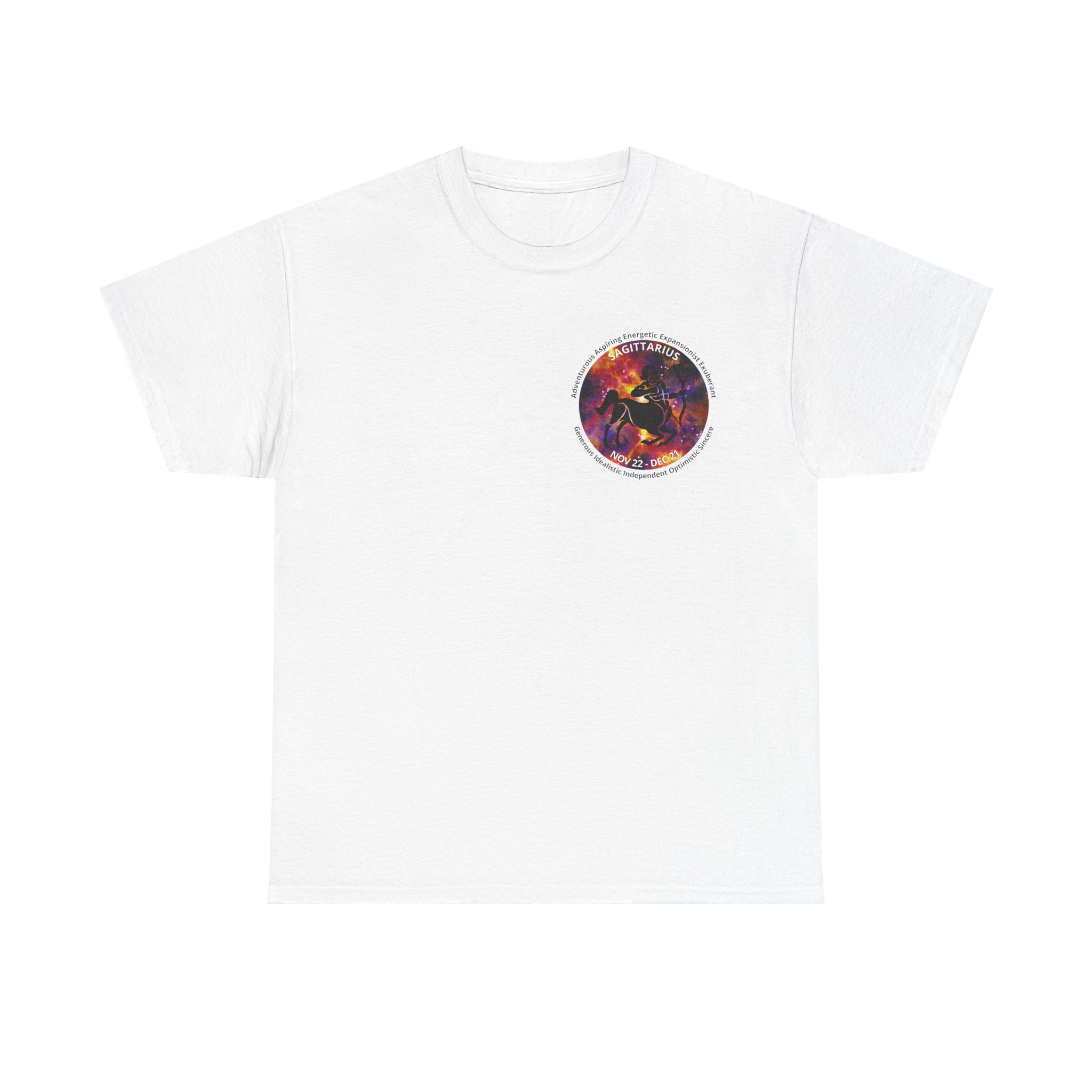 09 Sagittarius Unisex Heavy Cotton Tee - Small Z Sign