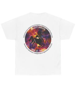 Alternative view of 09 Sagittarius Unisex Heavy Cotton Tee - Small Z Sign