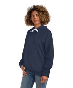 Blue Knit-Illusion Hoodie