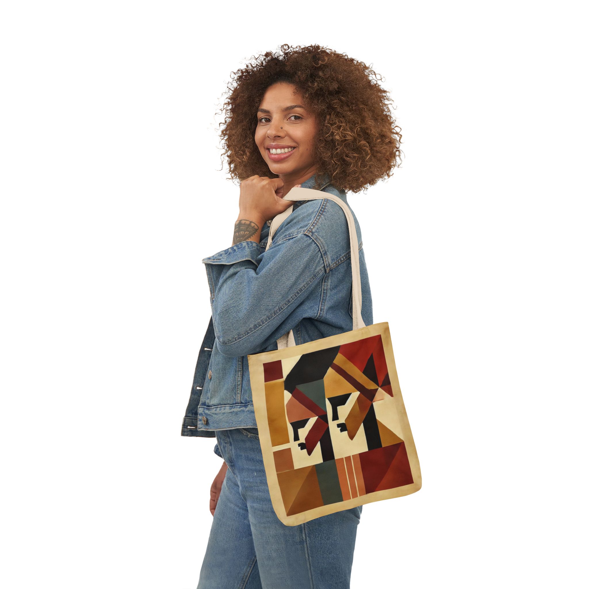 Canvas Tote Bag, 5-Color Straps - Image 4