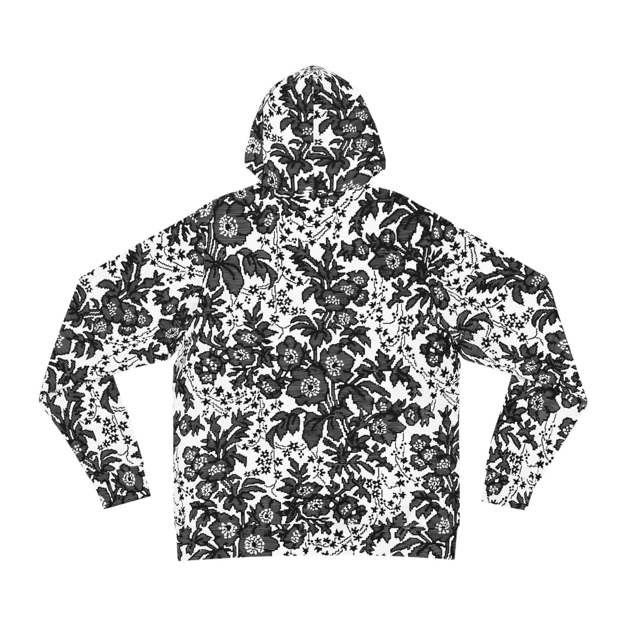 White Floral Hoodie - Image 3