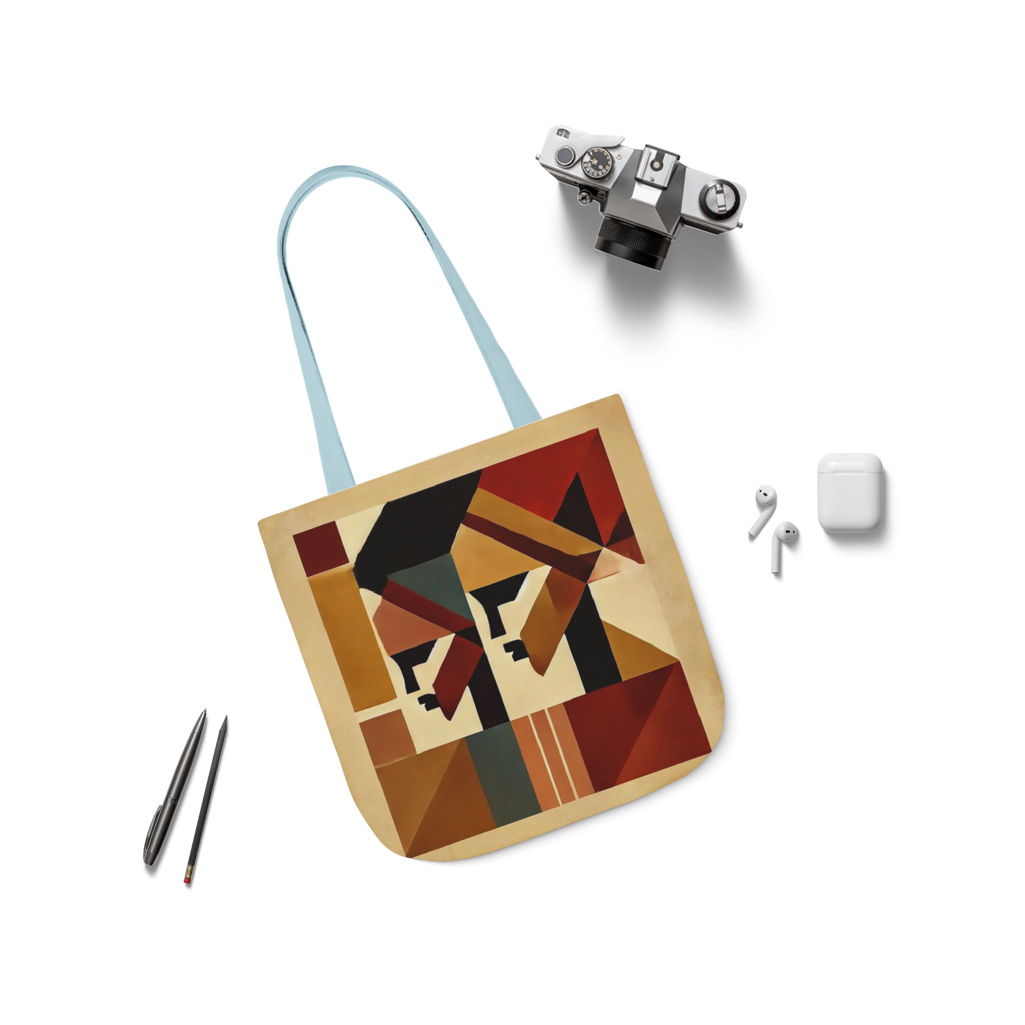 Canvas Tote Bag, 5-Color Straps - Image 11