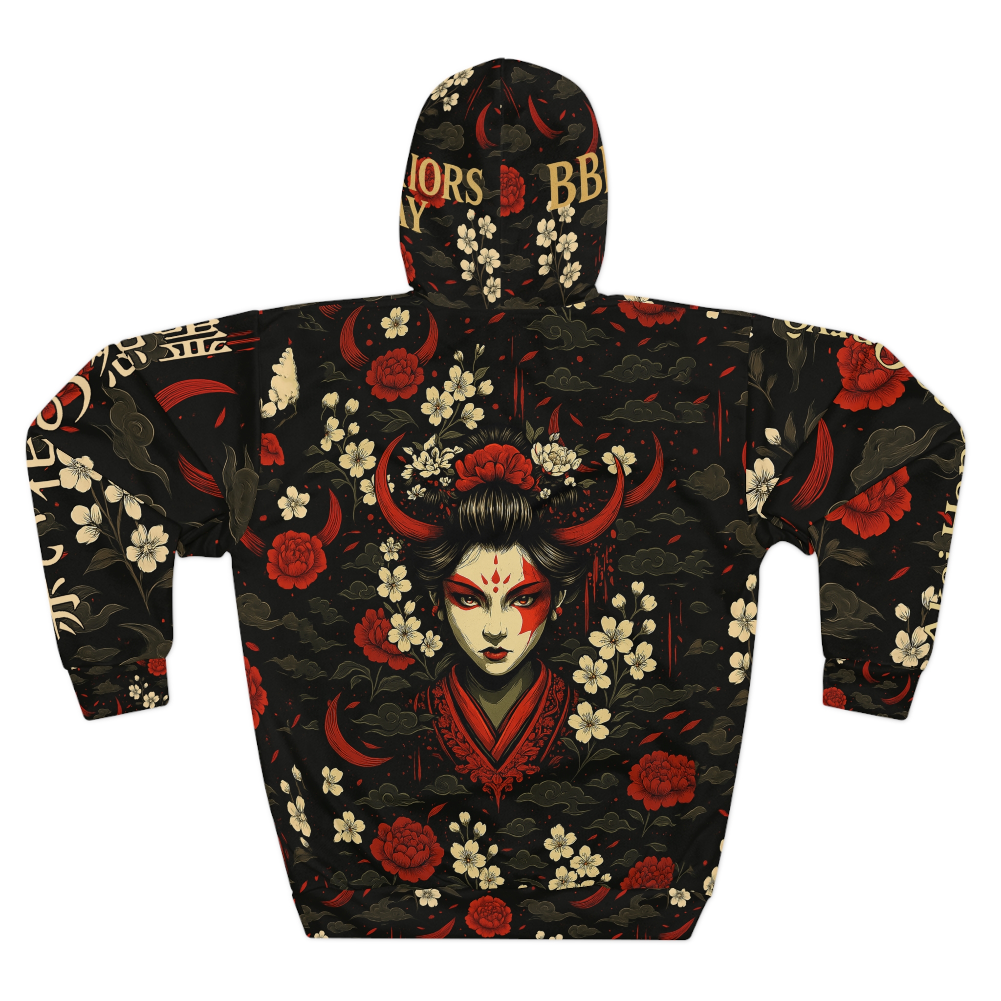 The Red Flower Spirit of Vengeance Pullover Hoodie (Unisex) - Image 4