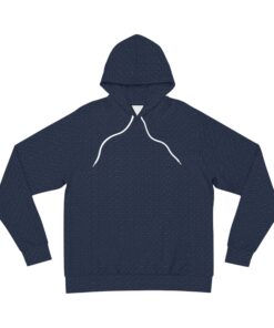 Alternative view of Blue Knit-Illusion Hoodie