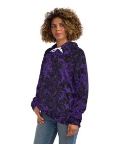 Purple Floral Hoodie
