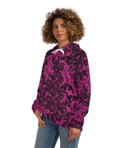 Pink Floral Hoodie