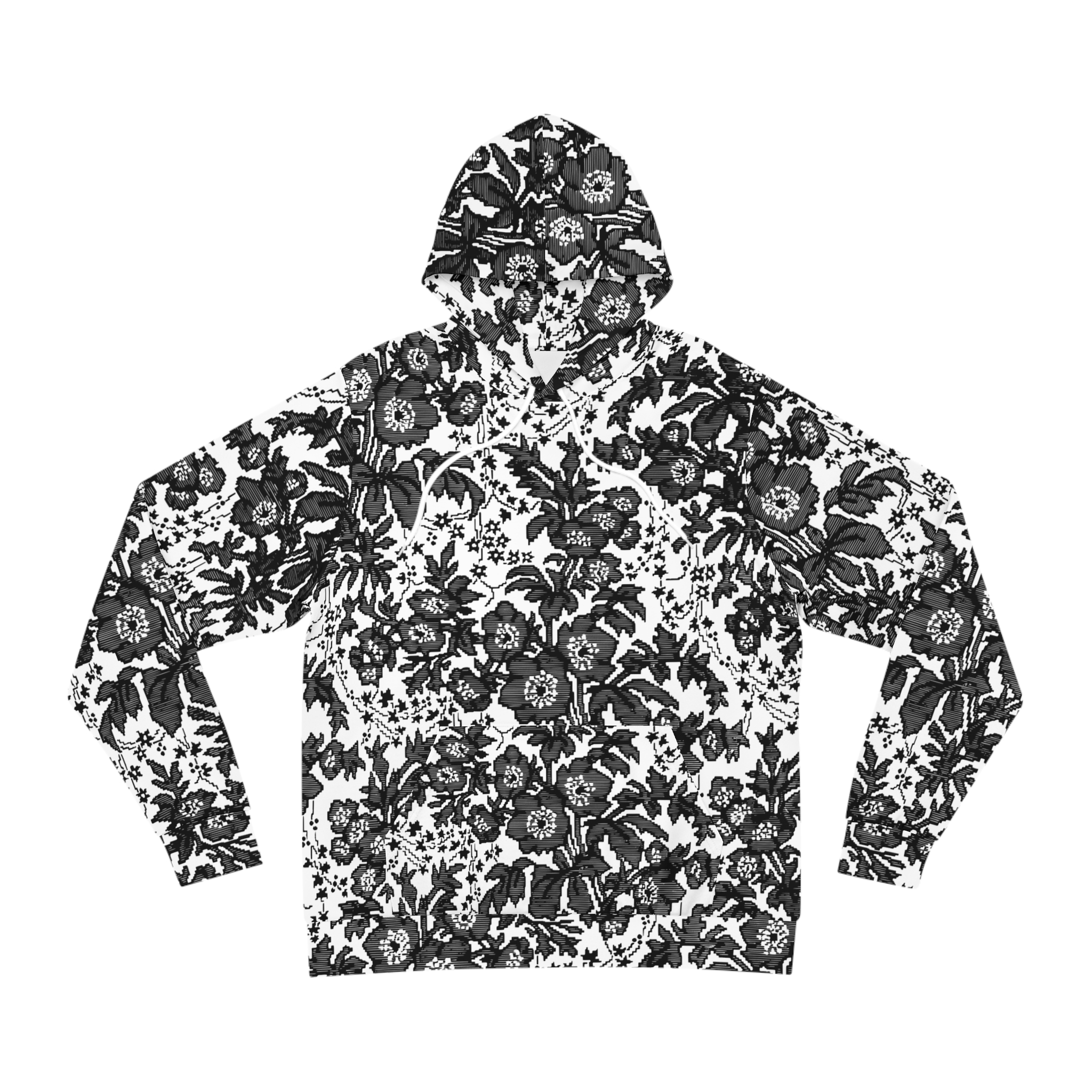 White Floral Hoodie - Image 2