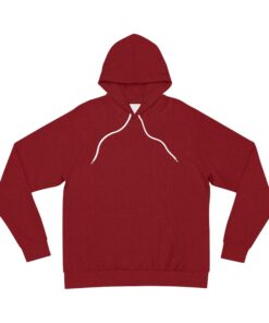 Alternative view of Dark Red Knit-Illusion Hoodie